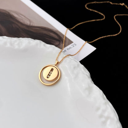 [ Moco ] Moco  MOVE MOP PINK GOLD NECKLACE