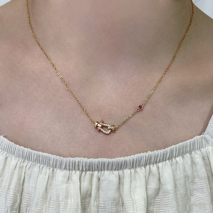 ¡®Moco¡¯FORCE 10 DIAMOND PINK GOLD NECKLACE