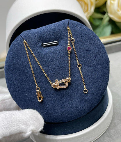 ¡®Moco¡¯FORCE 10 DIAMOND PINK GOLD NECKLACE
