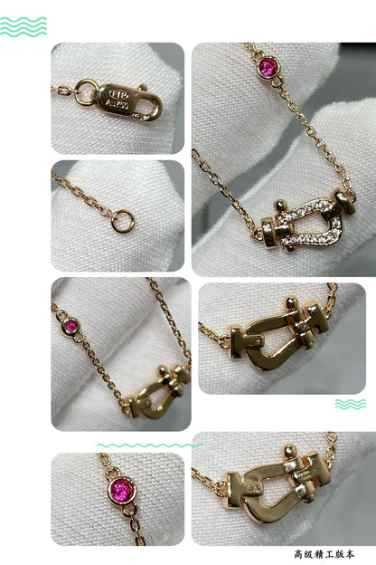 ¡®Moco¡¯FORCE 10 DIAMOND PINK GOLD NECKLACE