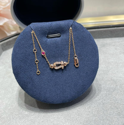 ¡®Moco¡¯FORCE 10 DIAMOND CHAIN LINK PINK GOLD BRACELET