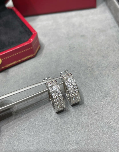 ¡®Moco¡¯LOVE 5.5MM DIAMOND PAVED EARRINGS