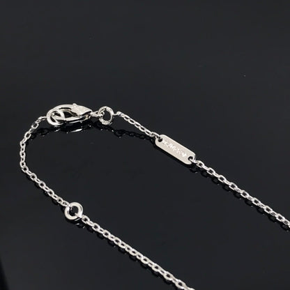 ¡®Moco¡¯CLOVER PIETERSITE SILVER LONG NECKLACE
