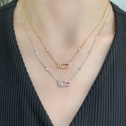 [ Moco ]MOVE UNO DIAMOND NECKLACE