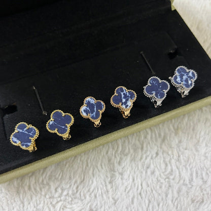 ¡®Moco¡¯CLOVER PIETERSITE MEDIUM STUD EARRINGS