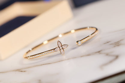¡®Moco¡¯IDYLLE GOLD OPEN BRACELET DIAMOND PAVED