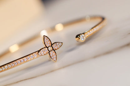 ¡®Moco¡¯IDYLLE GOLD OPEN BRACELET DIAMOND PAVED