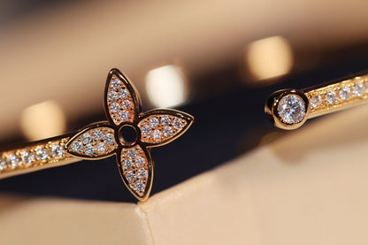 ¡®Moco¡¯IDYLLE GOLD OPEN BRACELET DIAMOND PAVED