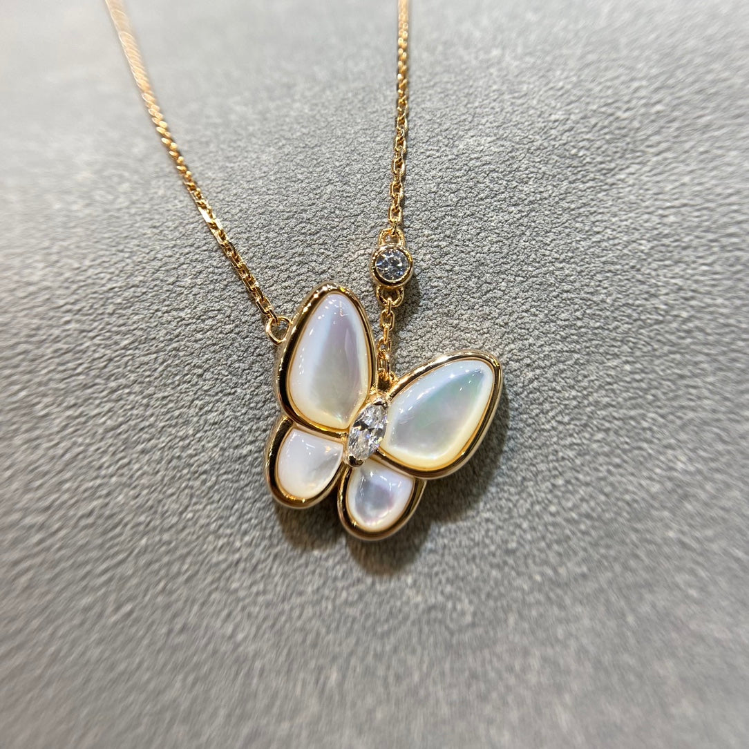 ¡®Moco¡¯BUTTERFLY MOP DIAMOND NECKLACE