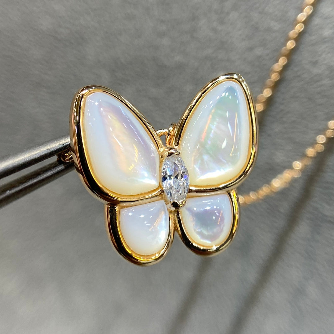 ¡®Moco¡¯BUTTERFLY MOP DIAMOND NECKLACE