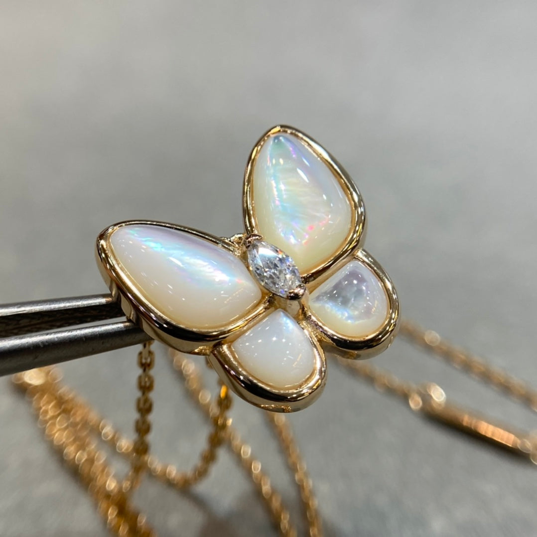 ¡®Moco¡¯BUTTERFLY MOP DIAMOND NECKLACE