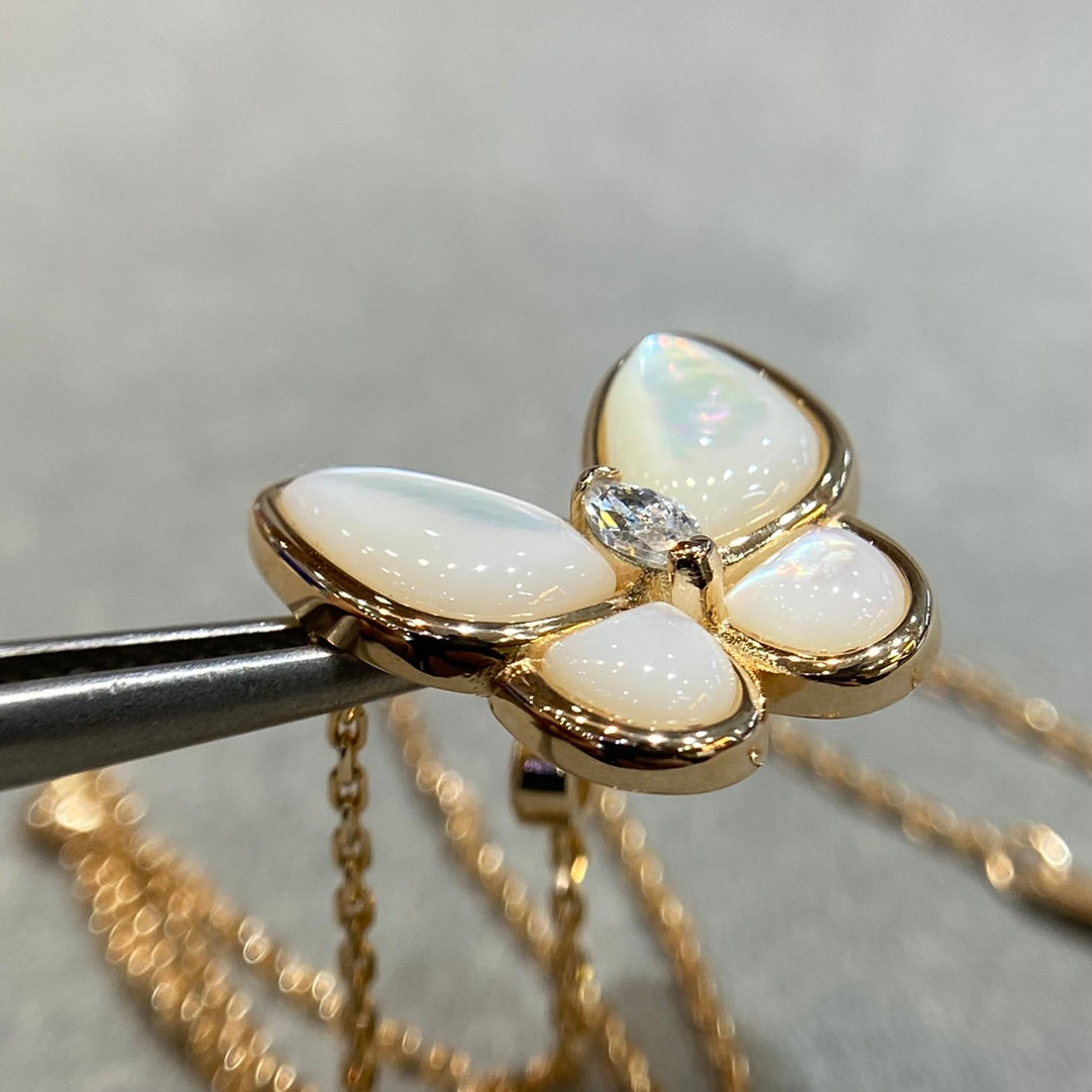¡®Moco¡¯BUTTERFLY MOP DIAMOND NECKLACE