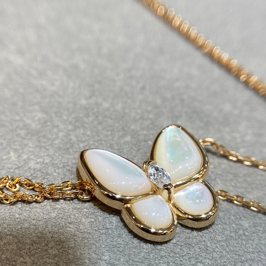 ¡®Moco¡¯BUTTERFLY MOP DIAMOND NECKLACE