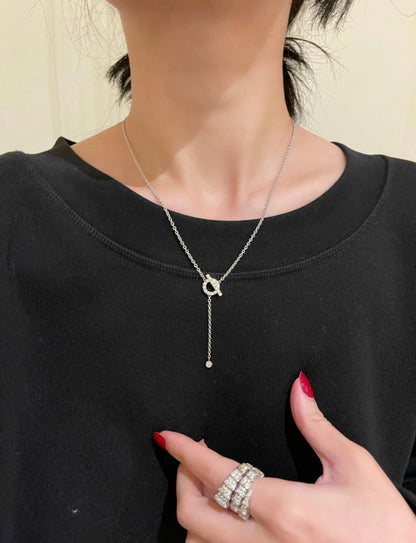 ¡®Moco¡¯FINESSE SILVER DIAMOND NECKLACE