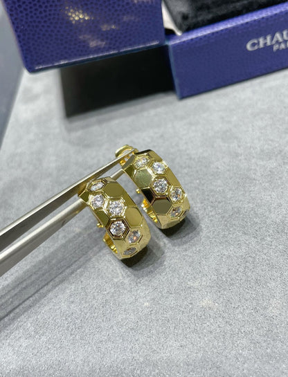 ¡®Moco¡¯BEE LOVE DIAMOND HOOP EARRINGS