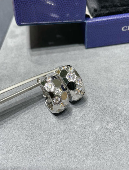 ¡®Moco¡¯BEE LOVE DIAMOND HOOP EARRINGS