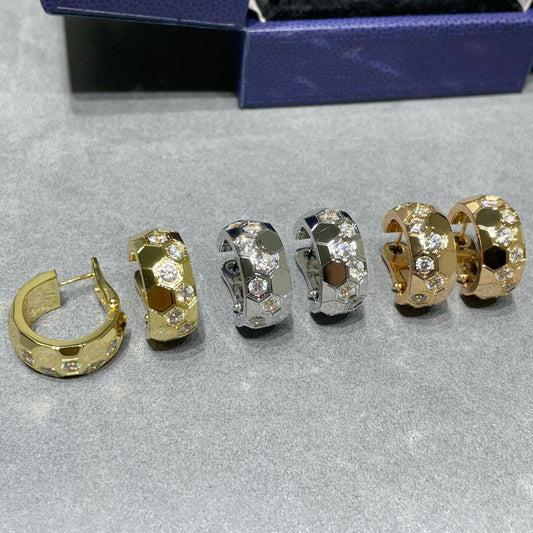 ¡®Moco¡¯BEE LOVE DIAMOND HOOP EARRINGS