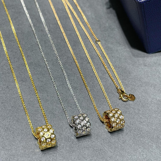 ¡®Moco¡¯BEE LOVE DIAMOND PAVED 3 ROW NECKLACE