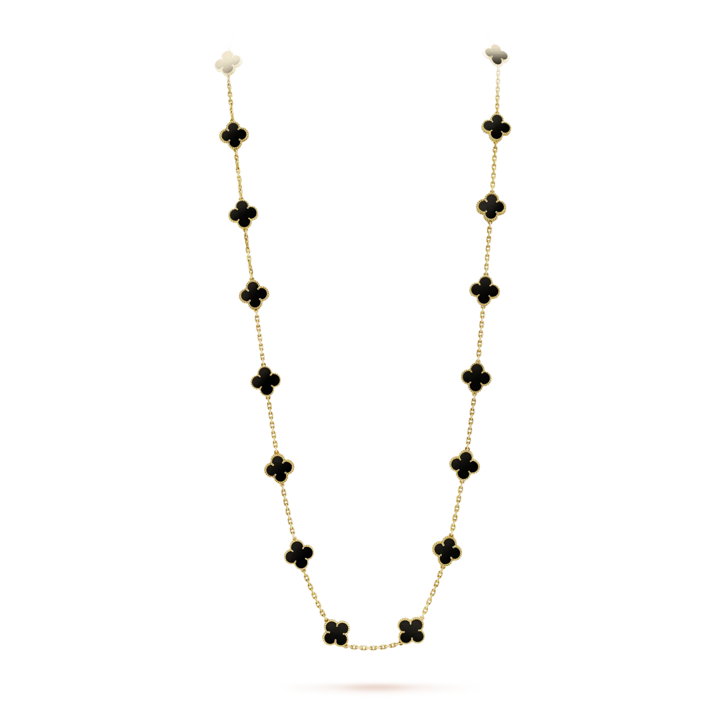 ¡®Moco¡¯CLOVER 20 MOTIFS ONYX NECKLACE
