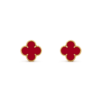 ¡®Moco¡¯CLOVER MEDIUM 1 MOTIFS CARNELIAN  EARRINGS