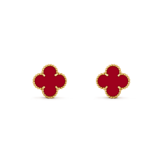 ¡®Moco¡¯CLOVER MEDIUM 1 MOTIFS CARNELIAN  EARRINGS