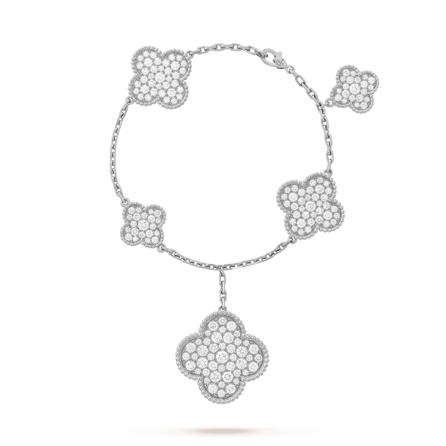 ¡®Moco¡¯CLOVER 6 MOTIFS SILVER DIAMOND BRACELET