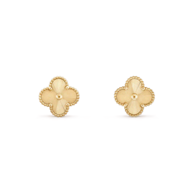 ¡®Moco¡¯CLOVER MINI 9.5MM LASER EARRINGS