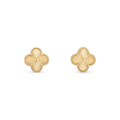 ¡®Moco¡¯CLOVER MINI 9.5MM LASER EARRINGS