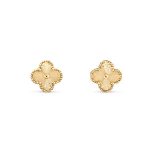 ¡®Moco¡¯CLOVER MINI 9.5MM LASER EARRINGS