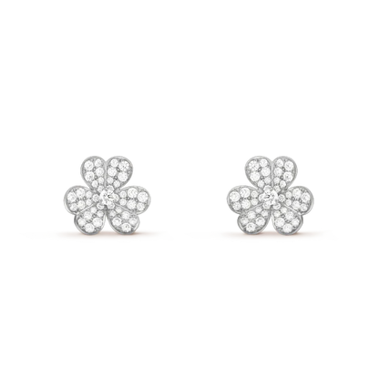 ¡®Moco¡¯CLOVER COMOS DIAMOND EARRINGS SILVER