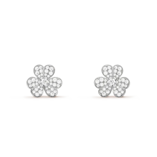 ¡®Moco¡¯CLOVER COMOS DIAMOND EARRINGS SILVER