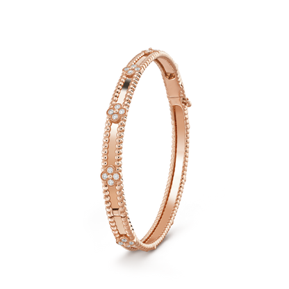 ¡®Moco¡¯CLOVER BRACELET 4MM DIAMONDS