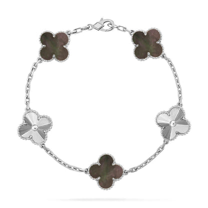 [Moco]New CLOVER 5 MOTIF GRAY MOP BRACELET COLLECTION
