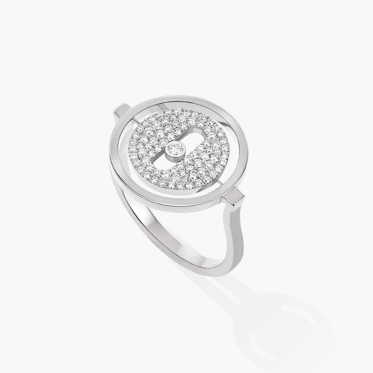 [ Moco ] Moco  MOVE PAVED SILVER DIAMOND RING