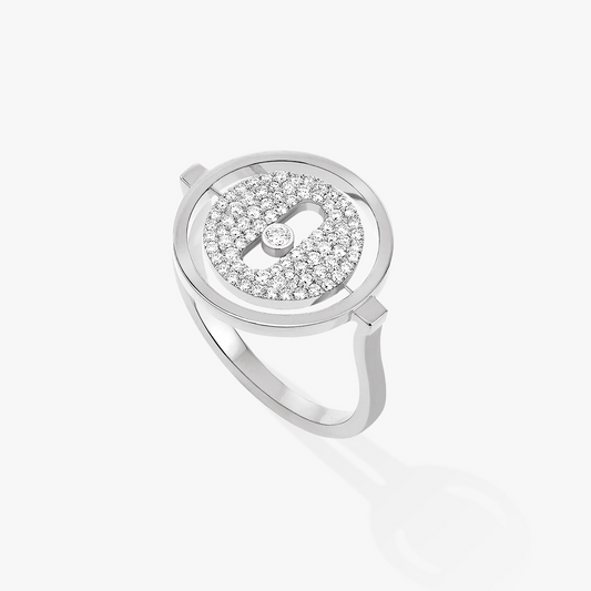 [ Moco ] Moco  MOVE PAVED SILVER DIAMOND RING