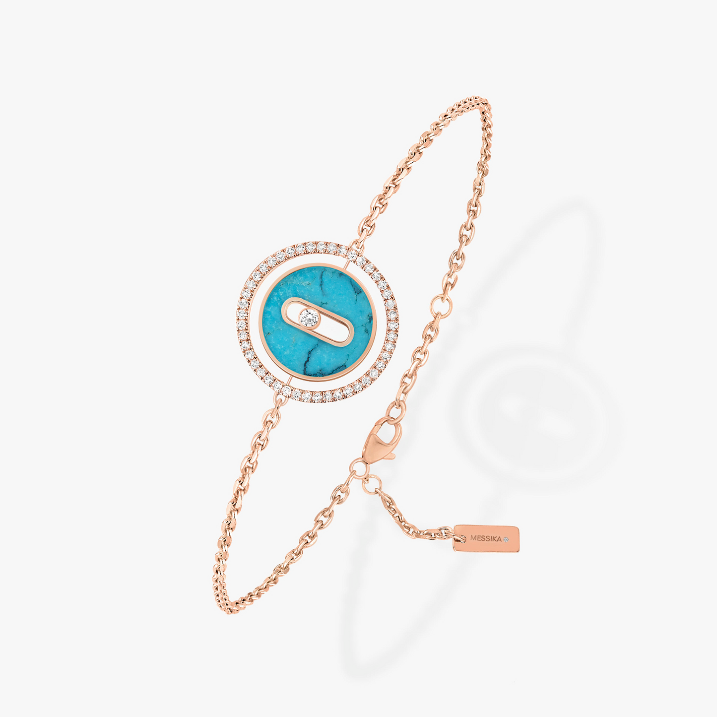 [ Moco ] Moco  MOVE TURQUOISE PINK GOLD DIAMOND BRACELET