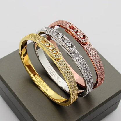 [ Moco ]Move Noa Full Pavé Diamond Bangle Bracelet