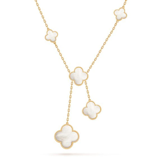 ¡®Moco¡¯CLOVER MOTHER OF PEARL NECKLACE 6 MOTIF