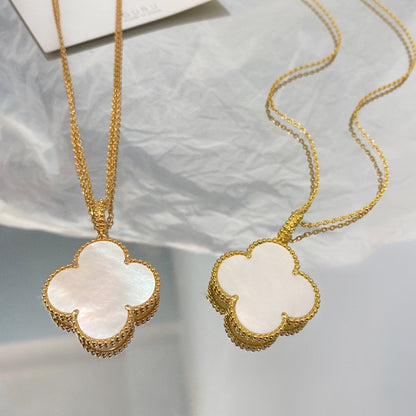 ¡®Moco¡¯CLOVER 25MM MOP LARGE PENDANT NECKLACE