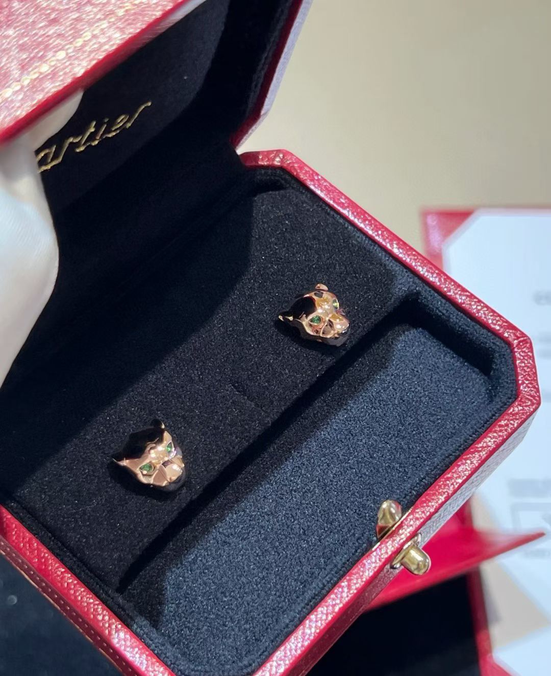 [Moco] CHRRTAH-PRINT STUD EARRINGS, THREE COLORS