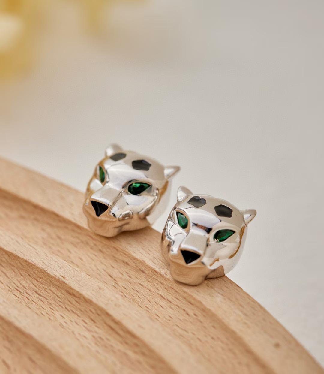 [Moco] CHRRTAH-PRINT STUD EARRINGS, THREE COLORS