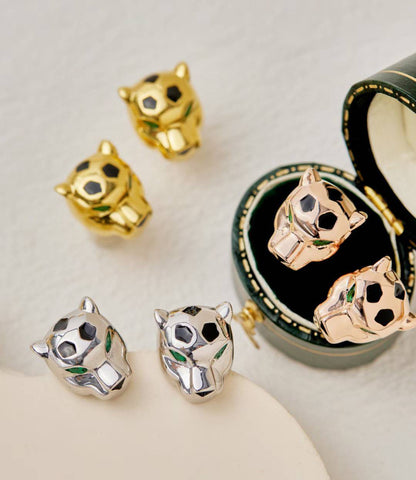 [Moco] CHRRTAH-PRINT STUD EARRINGS, THREE COLORS