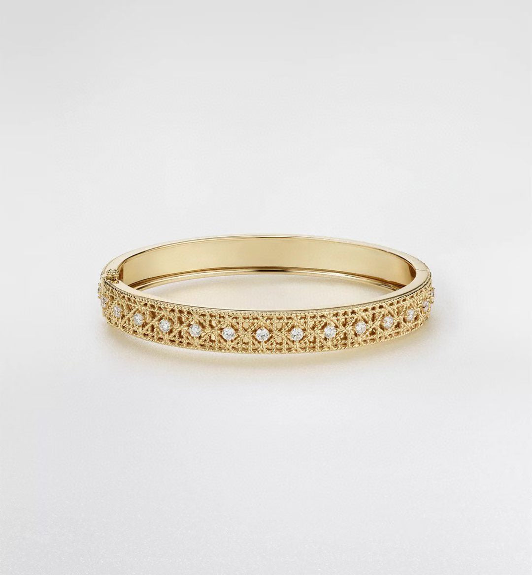 [Moco] 2026 WOVEN-PATTERN BRACELET SET WITH FULL DIAMOND INLAY THREE-COLORS