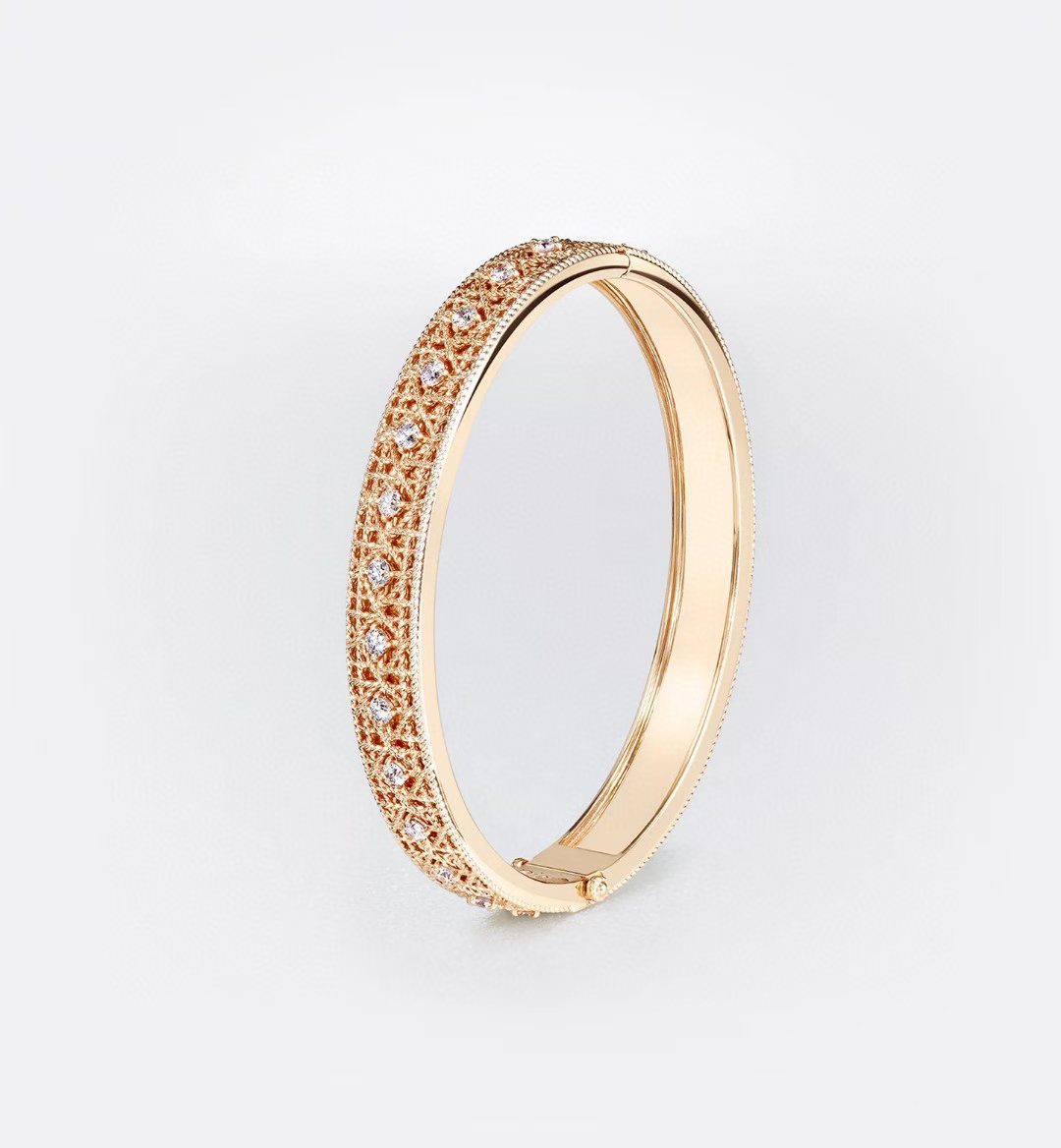[Moco] 2026 WOVEN-PATTERN BRACELET SET WITH FULL DIAMOND INLAY THREE-COLORS
