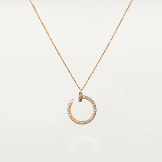 ¡®Moco¡¯JUSTE NECKLACE PINK GOLD DIAMONDS