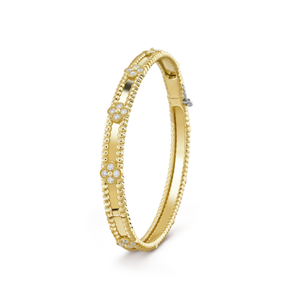 ¡®Moco¡¯CLOVER BRACELET 4MM DIAMONDS