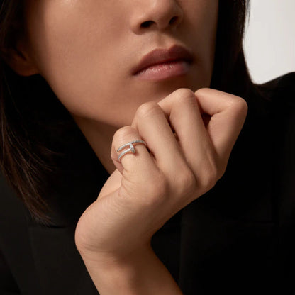¡®Moco¡¯JUSTE RING 1.8MM SILVER DIAMONDS