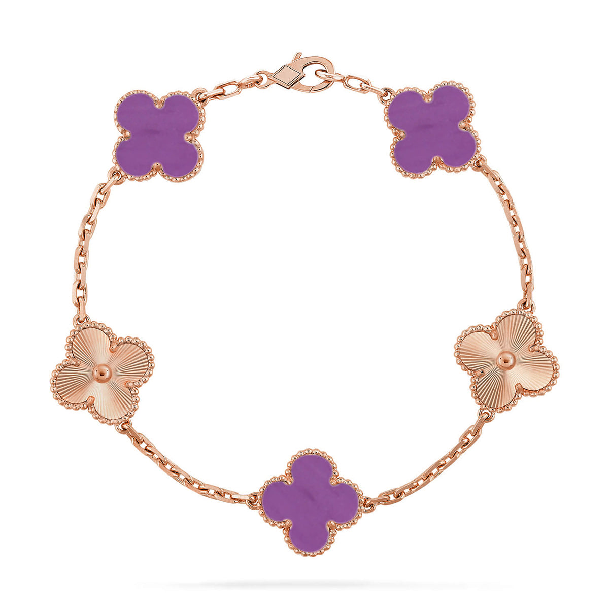[Moco]New  CLOVER 5 MOTIF VIOLET BRACELET COLLECTION
