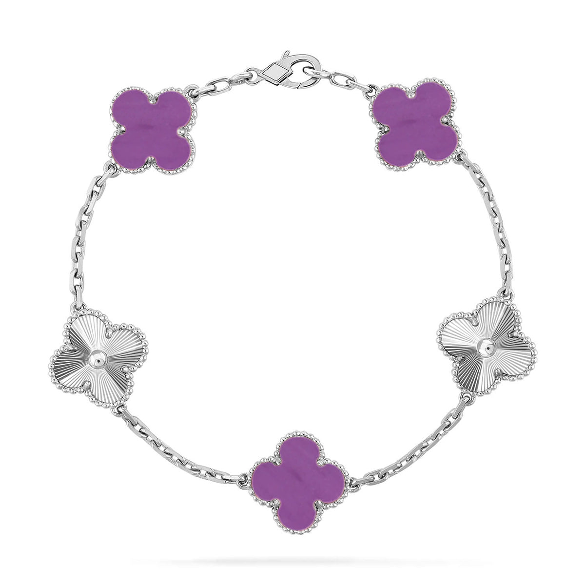 [Moco]New  CLOVER 5 MOTIF VIOLET BRACELET COLLECTION