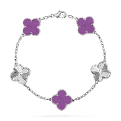 [Moco]New  CLOVER 5 MOTIF VIOLET BRACELET COLLECTION